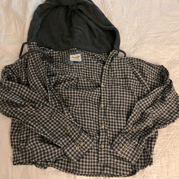 American eagle crop flannel - Picture 1 of 2